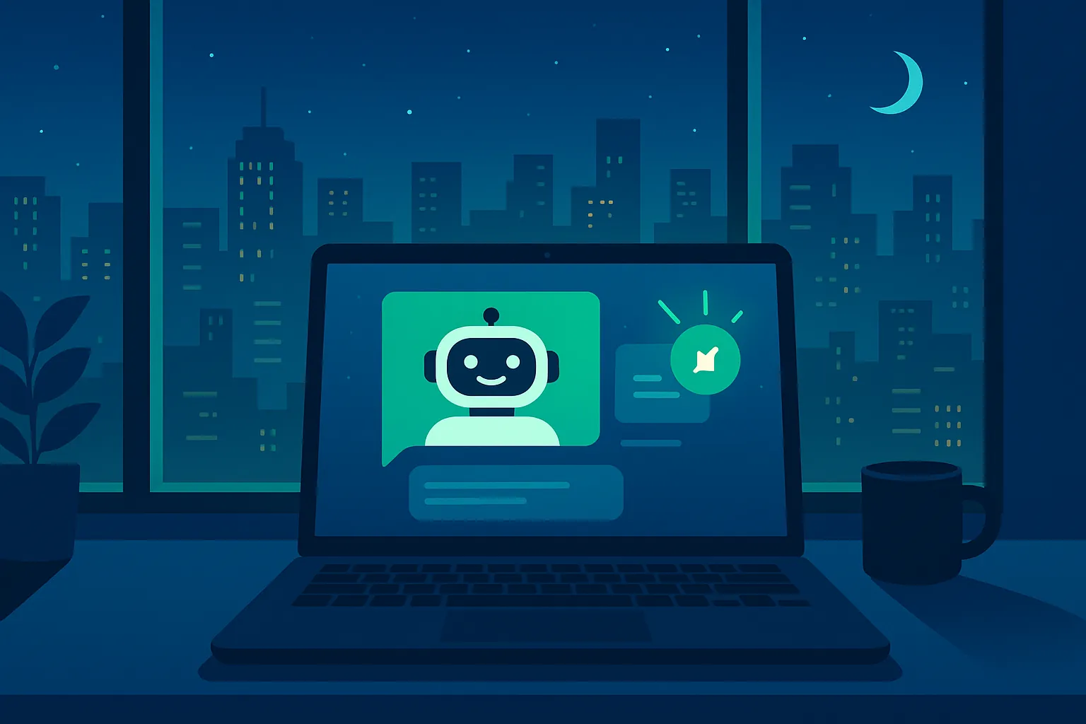 AIチャットボットで夜間対応